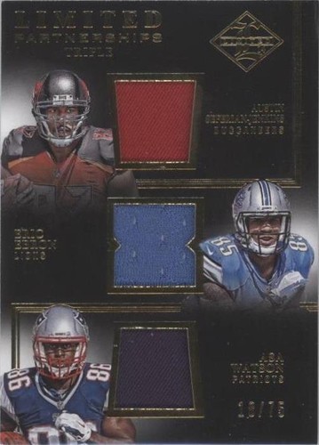 2014 Panini Limited Asa Watson Austin Seferian-Jenkins Eric Ebron #LP3-TE