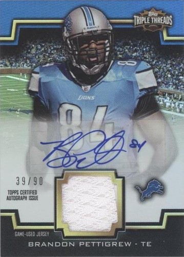 2011 Topps Triple Threads Brandon Pettigrew #TTUAR-14