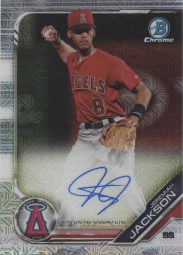2018 Bowman Draft JEREMIAH JACKSON 1st Chrome Auto #CDAJJ (ORIOLES 