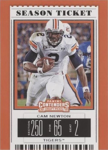 2019 Panini Contenders Draft Picks Cam Newton #20