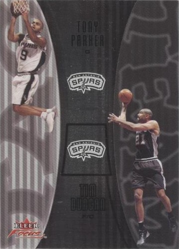 2003-04 Fleer Focus - Tony Parker/Tim Duncan #14TT