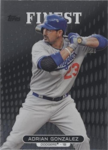 2013 Topps Finest - Adrian Gonzalez #23