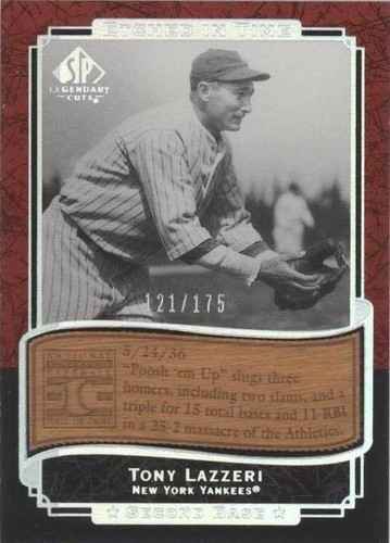 2003 SP Legendary Cuts - Tony Lazzeri #ET-TL