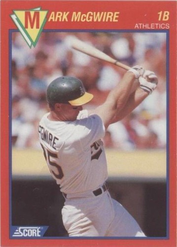 1989 Score 100 Hottest Players - Mark McGwire #25
