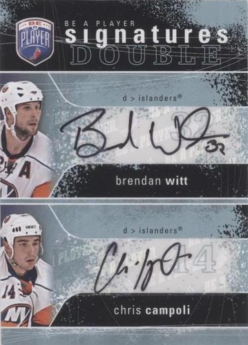 2007-08 Upper Deck Be a Player - Brendan Witt Chris Campoli #2S-WC