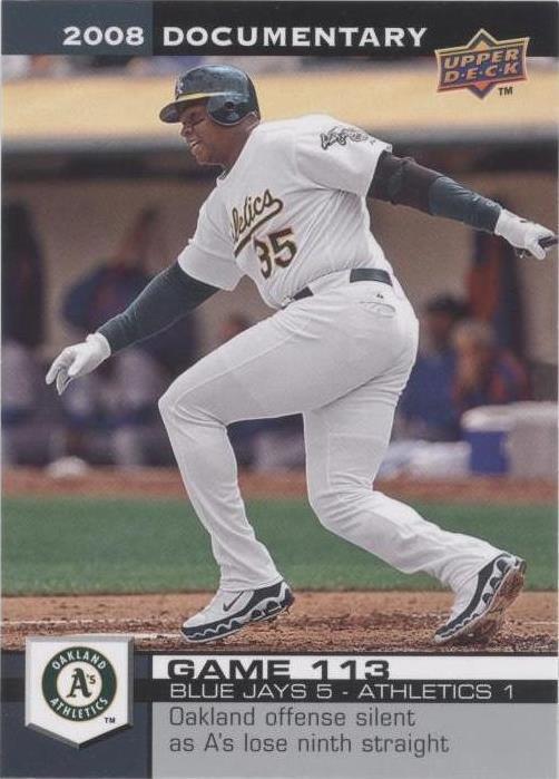 2008 Upper Deck Documentary - Frank Thomas #3418