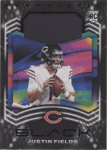 2021 Panini Black Justin Fields #F-JF