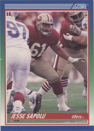 1990 Score Jesse Sapolu #424