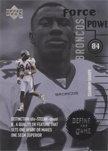 1998 Upper Deck Shannon Sharpe #DG17