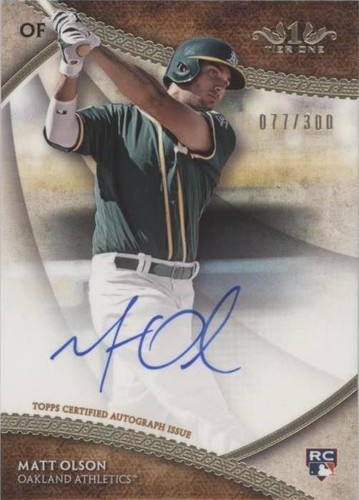 2017 Topps Tier One - Matt Olson #BOA-MO