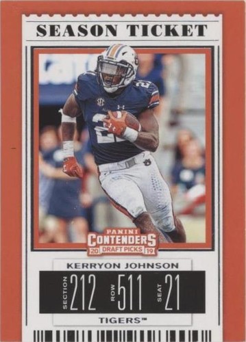 2019 Panini Contenders Draft Picks Kerryon Johnson #59
