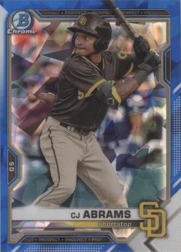 2021 Bowman Chrome Draft Sapphire Edition - C.J. Abrams #BDC-76