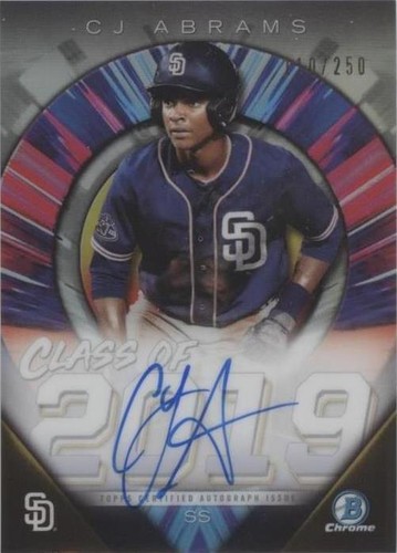 2019 Bowman Draft - C.J. Abrams #C19A-CJA