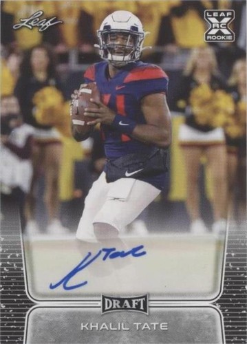 2020 Leaf Draft Khalil Tate #BA-KT1