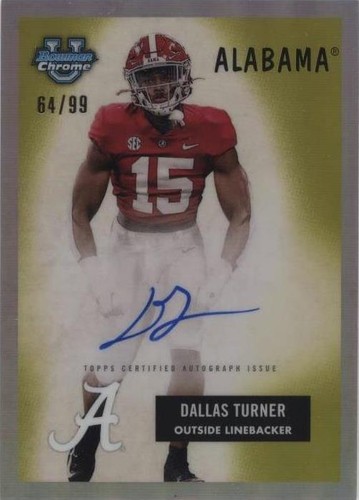 2023 Bowman University Chrome Dallas Turner #55B-DT