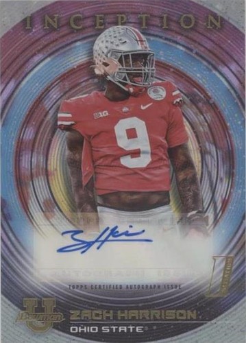 2022-23 Bowman Inception University Zach Harrison #BIA-ZH