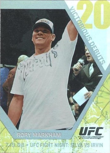 2009 Topps UFC Round 1 - Rory Markham #VD7
