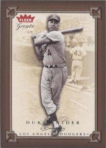 2004 Fleer Greats of the Game - Duke Snider #130