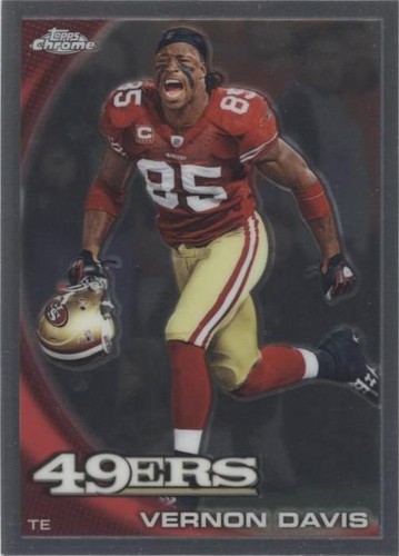 2010 Topps Chrome Vernon Davis #C7