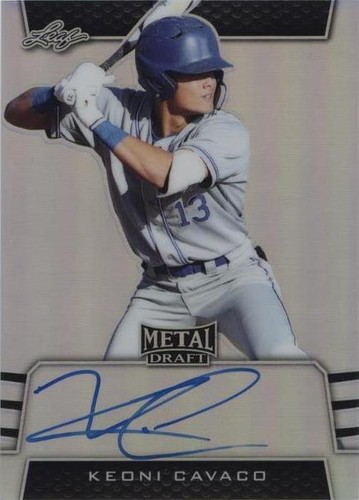 2019 Leaf Metal Draft - Keoni Cavaco #BA-KC1