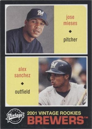 2002 Upper Deck Vintage - Alex Sanchez Jose Mieses #152