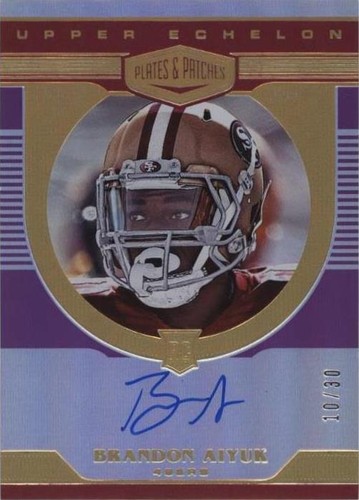 2020 Panini Plates & Patches Brandon Aiyuk #UE-BA