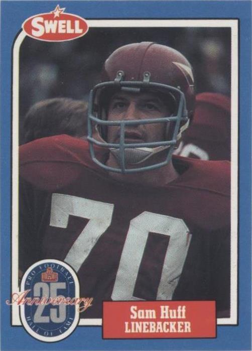 1988 Swell Football Greats Hall of Fame Sam Huff #57