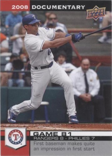 2008 Upper Deck Documentary - Michael Young #2671