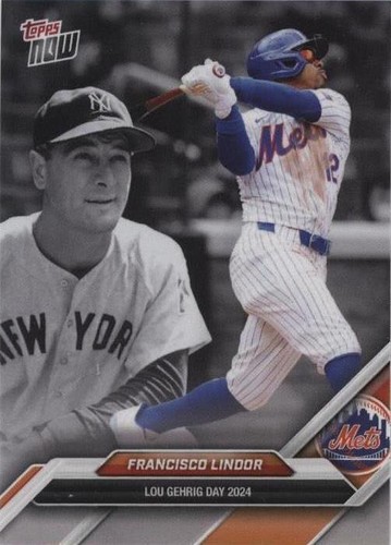 2024 Topps Now Lou Gehrig Day - Francisco Lindor #LGD-19