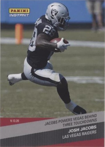 2020 Panini Instant NFL Josh Jacobs #18