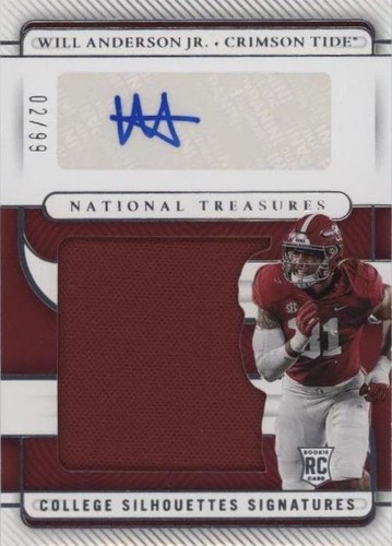 2023 Panini National Treasures Collegiate Will Anderson #CSS-WA