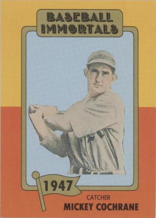 1980-84 SSPC Baseball Immortals primera impresión - Mickey Cochrane #50