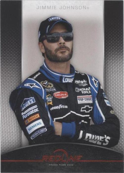 2012 Press Pass Redline - Jimmie Johnson #18