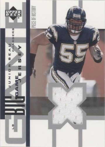 2002 Upper Deck Piece Of History Junior Seau #BGJ-JS