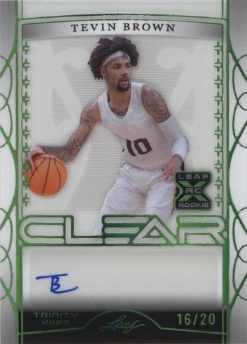 2022-23 Leaf Trinity - Tevin Brown #CA-TB1