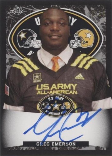 2018 Leaf Metal U.S. Army All-American Bowl Greg Emerson #ATA-GE1