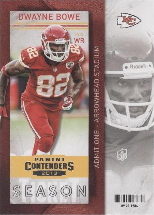 2013 Panini Contenders Dwayne Bowe #31