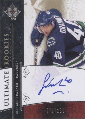 2009-10 Upper Deck Ultimate Collection - Michael Grabner #125