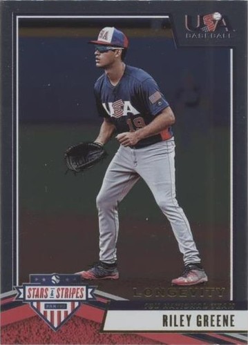 2019 Panini USA Baseball Stars & Stripes Longevity - Riley Greene #88