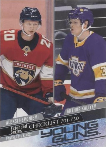 2020-21 Upper Deck Extended Series - Aleksi Heponiemi Arthur Kaliyev #730