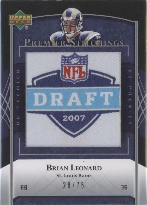 2007 UD Premier Brian Leonard #PS-27