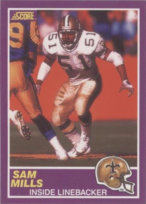 1989 Score Supplemental Sam Mills #372S