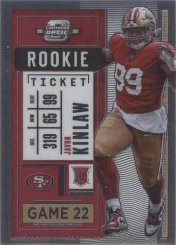 JAVON KINLAW - DT - SF49ers 2020 Panini Contenders Rookie