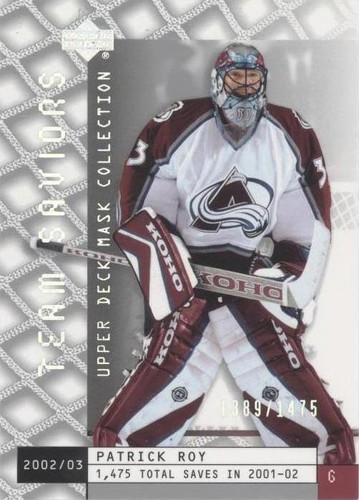 2002-03 Upper Deck Mask Collection - Patrick Roy #92