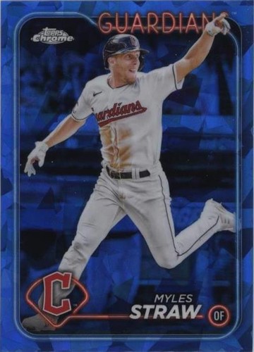 2024 Topps Chrome Sapphire Edition - Myles Straw #361