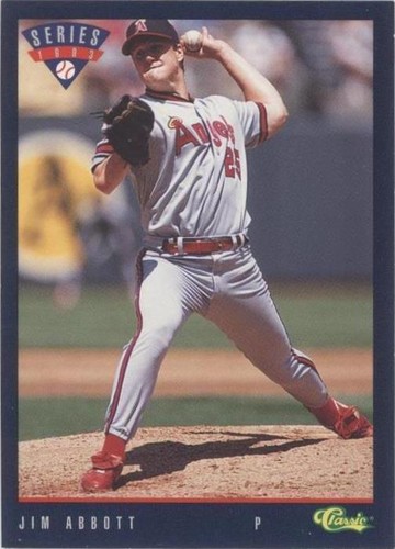 1993 Classic Update Blue Travel Edition - Jim Abbott #T1