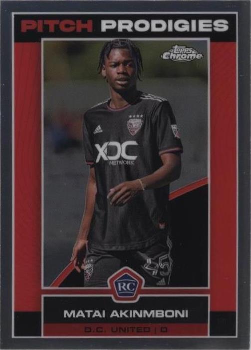 2023 Topps Chrome MLS Matai Akinmboni #121