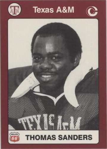 1991 Collegiate Collection Texas A&M Aggies Thomas Sanders #25