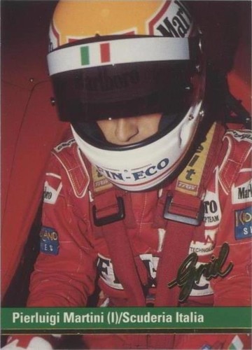 1992 Grid Motorcard Formula 1 - Pierluigi Martini #87