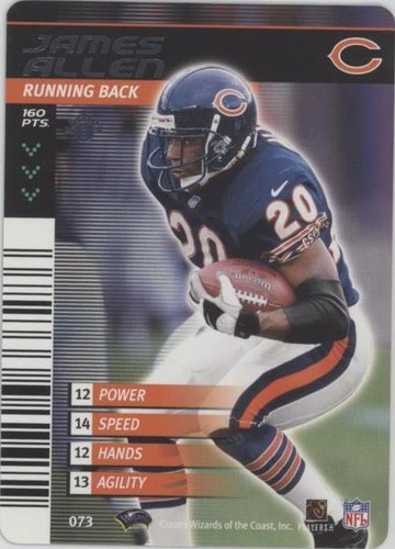 2001-02 NFL Showdown 1st Edition James Allen #073